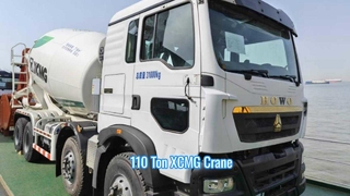 8 units  Brand new XCMG 12m³ concrete mixer trucks to Albania 
