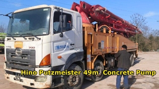  Rare & Premium 2012 Hino Chassis Putzmeister 49m Concrete Pump – Excellent Condition, Must See!