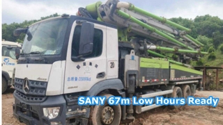  Hot Deal – 2021 Zoomlion 50m Concrete Pump Truck on Mercedes Chassis.